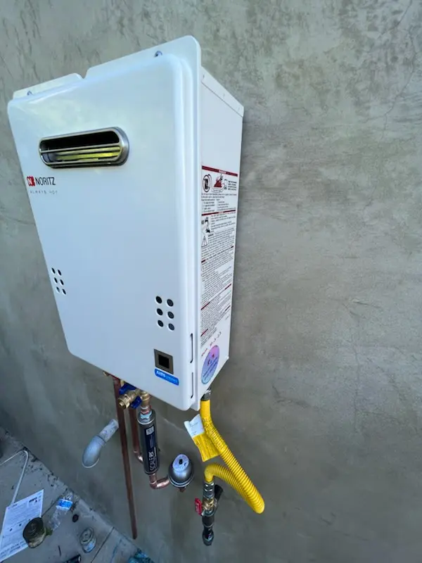 Tankless water heater installation for Meadowmore Terrace homes